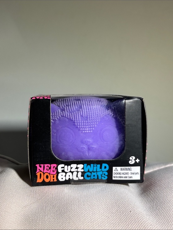 Needoh Other - Needoh Fuzz Ball Wild Cat Squishy Toy - Authentic